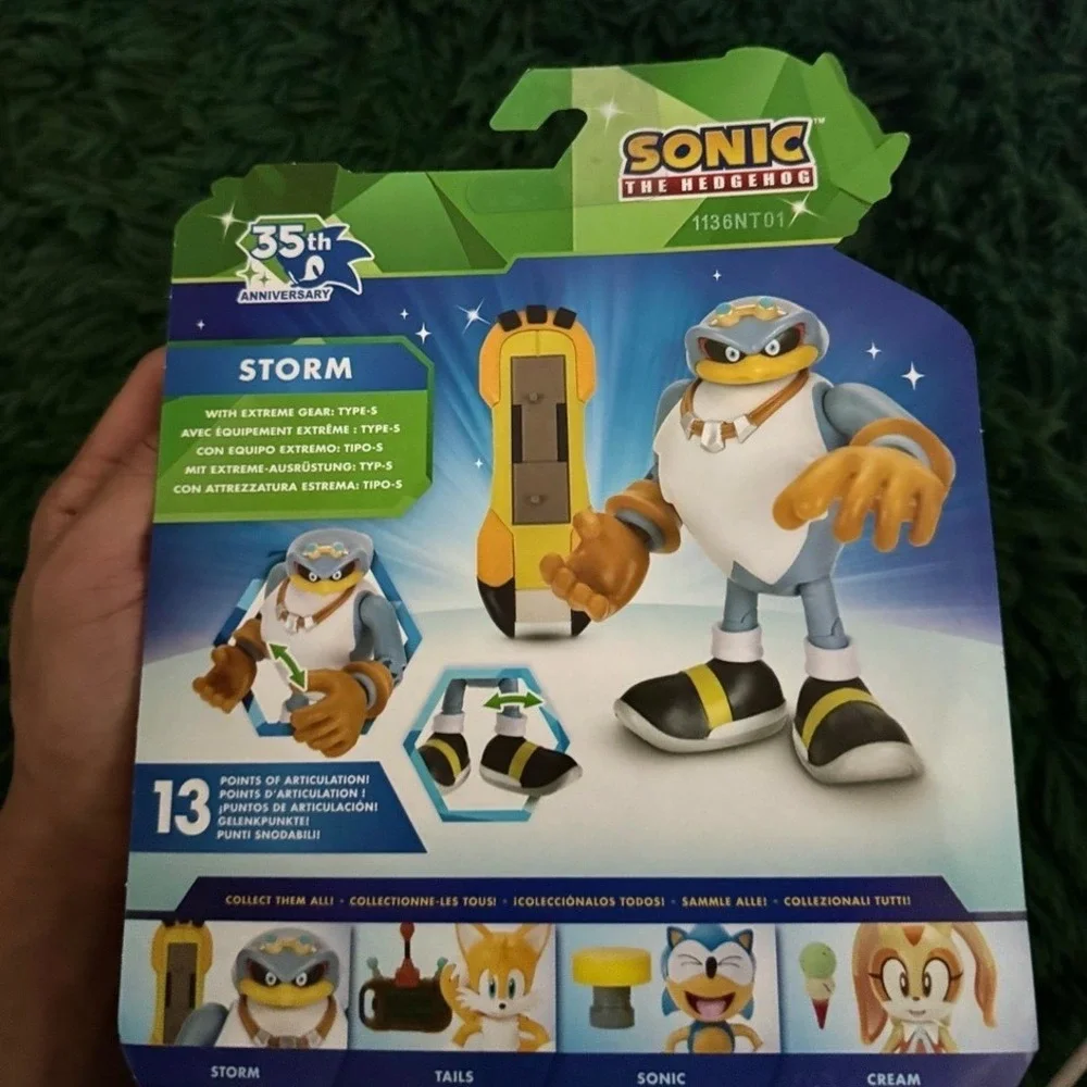 2 RARE 4' Figure Sonic The Hedgehog 35th Anniversary Jakks Pacific